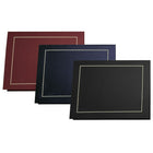 St. James Classic Certificate Holders, Navy Linen, Gold Foil, 5 Pack-Notched for  8-1/2" x 11" certificates
