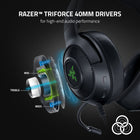 Razer Kraken V3 X Wired USB Gaming Headset-With 16.8 million colours, countless patterns, dynamic in-game lighting effects, experience full RGB customization and deeper immersion