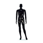 Eddie's Hang-Up Display Ltd. Glossy Abstract Male Mannequin, Two Straight Arms, Black (150552)-Glossy abstract male mannequin (two straight arms)