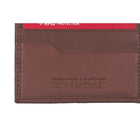 Champs Black Label Leather RFID Center Passcase Wallet, Tan-Double bill compartment