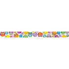 Carson Dellosa Colourful Owls Straight Borders, 72 Pack-Create fresh looks for bulletin boards, windows, walls, and class projects with borders and trimmers