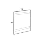 Azar Displays 11" x 8.5" Acrylic Vertical Wall Mount Acrylic Sign Holder with Adhesive Tape, 10 Pack (122021)-Sign holder made of 0.100" thick acrylic