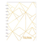 Blueline MiracleBind Gold Collection Notebook -11" x 9-1/16" - White - 116 Pages-White microperforated pages