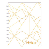 Blueline MiracleBind Gold Collection Notebook -11" x 9-1/16" - White - 116 Pages-White microperforated pages