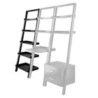 Winsome Bellamy Leaning Shelf, Black (29553)-Comes with tip resistant hardware