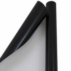 JAM Paper Gift Wrap - Glossy Wrapping Paper - 25 Sq Ft per Roll - Black - 2 Pack-Size: 50 Square Feet Total (25 Sq. Ft. per Roll)