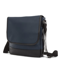 Bugatti Crossbody Bag - Vegan Leather - Navy (MSG2019BU-NAVY )-Navy textured vegan leather