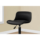 Monarch Specialties 7464 Multi-Position Office Chair - Black -360-degree swivel seat and white 5-star base with hooded casters offer mobility, while an adjustable height mechanism allows the chair to be optimized for your child's size