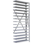 Metalware RK346 Boltless Shelving Unit, 15-Shelves, 36" x 18" x 88", Light Grey-Adjustable shelving system that provides high strength, yet economical storage capacity for your needs