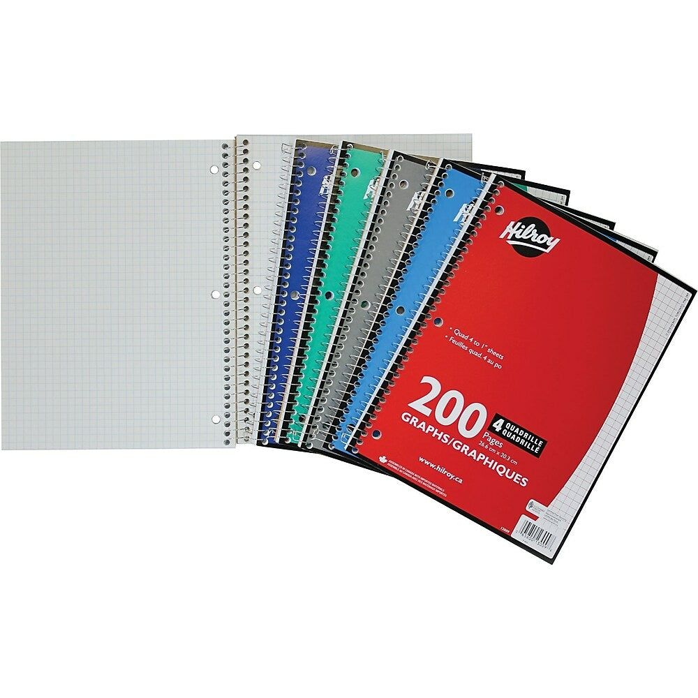 Hilroy Quad-Ruled Notebook, 200 pages | staples.ca