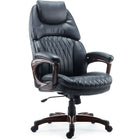Staples Northman Bonded Leather Manager's Chair-Seat-height adjustment lets you set the chair to suit the needs of your body and workspace