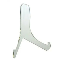Eddie's Plate & Bowl Easels - 12" H x 8-3/4" W x 7-1/4" D - Acrylic - 4 Pack-Acrylic