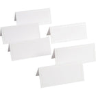 Gartner Studios Placecards, 3-1/4" x 1-5/8", White with White Pearl Border, 48 Pack-White cards with a White Pearl Border