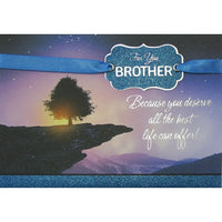 Rosedale Greeting Card, Birthday Brother, Scenic-Printed on premium coated card stock