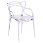 Flash Furniture Nesting Series Transparent Stacking Side Chair-Stacks up to 8 Chairs