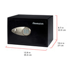 SentrySafe Digital Security Safe - 0.58 Cu. Ft.-2 Steel live-locking door bolts to provide advanced protection against theft and unauthorized access