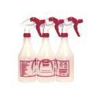Globe 24oz Solution Bottle Sprayer - Red - 3 Pack (3570)-Great for Residential, Industrial and Office Cleaning/Maintenance Needs