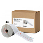 Premium Tape 4" x 8" (102 mm x 203 mm) Direct Thermal Labels - 3" (76 mm) Core - 4 Rolls-Direct Thermal Labels