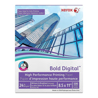 Xerox Bold Digital FSC Certified Printing Paper, 24 lb., 8.5" x 11", White, 500 Sheets (3R11540PY)-Dimensions: 8.5" x 11"