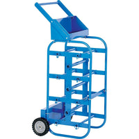 Vestil Portable Wire Reel Caddy, Steel, 150 Lbs., 17.75" W X 19.5" L X 43.25" H (WIRE-D-E)-Capacity: 150 lbs.