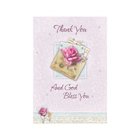 Thank You Cards, Thank You And God Bless You, 48 Notelet Cards-Inside: Our hearts were blessed by your thoughtfulness