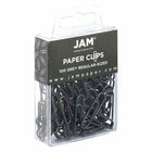 JAM Paper Colored Standard 1" Paper Clips - Grey - 3 Packs of 100-Quantity: 3 Packs of 100 per Box