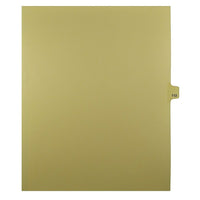 Mark Maker Legal Exhibit Index Tab Buff Single Tabs, 1/25th Cut, Letter Size, No Holes, Number 112, 25 Pack-Buff Single Tabs, 1/25th Cut