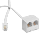 Basic Tech Line Cord with Duplex 25Ft - White-Quality Construction