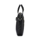 Samsonite Classic Leather Slim Brief, Black-Bail handles or detachable adjustable shoulder strap with non-slip shoulder pad give you two different carrying options.
