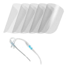 DRSAVER Eyewear Style - Face Shield Set - 1 Frame + 5 Shield for Face Protection-Face Guard and Eyeglass Frame: PET