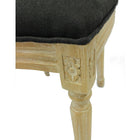 Plata Import Galaxy Chair, Black (IC-007-BLACK)-Upsholtered Black Fabric, wooden legs