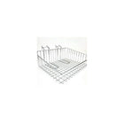Wamaco Slanted Slatwall/Gridwall Wire Basket - 15"W x 12"D x 5"H - Chrome - 2 Pack-Size: 15"W x 12"D x 5"H