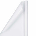 JAM Paper Gift Wrap - Glossy Wrapping Paper - 25 Sq Ft per Roll - White - 2 Pack-Size: 50 Square Feet Total (25 Sq. Ft. per Roll)