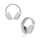 Logitech Zone Vibe 100 Lightweight Wireless Over Ear Headphones with Noise Canceling Microphone - Off-White-Noise canceling technology: With beamforming technology and digital signal processing (DSP), the noise canceling headphones with microphone capture your voice clearly and eliminate background sound