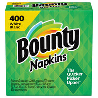 Bounty Quilted Napkins, Twin-Pack, 400 Napkins-Strong and absorbent quilted napkins for cleaning hands, faces and clothes