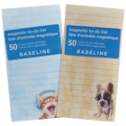 Baseline Magnetic Notepad - Lined - 50 Sheets - Animal Themed-Magnetic notepad