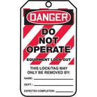 Lockout Safety Tags, Danger; Do not operate, SAU786, 25 Pack-Language - English