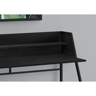 Monarch Specialties 7547 48" Computer Desk - Black/Black Metal-Finished on all sides for flexible placement anywhere in a home office