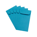 JAM Paper #6 Coin Envelopes, 3 3/8 x 6, Brite Hue Blue Recycled, 100 Pack-#6 Coin (3.375 x 6 inches)