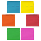 JAM Paper A8 Invitation Envelopes - 5.5 x 8.125 - Brite Hue Assorted - 150 Pack -Assortment includes 25 envelopes of each colour, for a total of 150 envelopes (6 colour Packs)