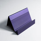 Futech BC001P Aluminum Slanted Business Card Holder, Violet Blue, 2 Pack-Violet Blue