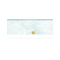 Deluxe Middle Laser Cheque Green with Gold Hologram, English, 8.5" x 11", 500 Pack-Laser cheque with hologram