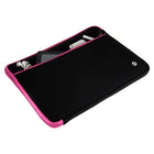 Vangoddy 14" Neoprene Laptop Sleeve - Black/Pink-Protects your Laptop from bumps, shock and scratches. It incorporates a lightweight design for easy mobility and a heavy duty zipper closure. Water Resistant. Lets you tote your Laptop anywhere, conveniently and safely, in any briefcase or backpack!