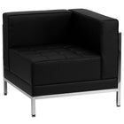 Flash Furniture HERCULES Imagination Black LeatherSoft Sectional Configuration, 7 Pieces-Modular components make reconfiguring easy with endless possibilities