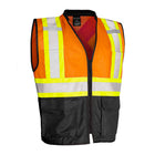 Forcefield Safety Vest with Zipper Closure - CSA Class 2 Level 2 - Orange-100% polyester tricot front and mesh back