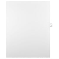 Mark Maker Legal Exhibit Index Tab White Single Tabs, 1/25th Cut, Letter Size, No Holes, Number 161, 25 Pack-White Single Tabs, 1/25th Cut