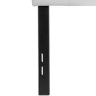Flash Furniture Lennox Tufted Upholstered Full Size Headboard - White Vinyl-Button Tufted with Box Stitching