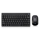 Adesso WKB-1100CB Wireless Spill Resistant Mini Keyboard & Mouse Combo-Drain holes in the keyboard prevents damage of accidental water, coke or coffee spill