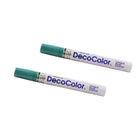 Marvy Uchida Broad-Point Opaque Paint Markers - Teal - 2 Pack-Colour: Teal