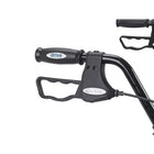 Drive Medical Heavy Duty Bariatric Rollator Walker with Padded Seat, Blue-26. 75"L x 30. 50"W x 35. 25"H